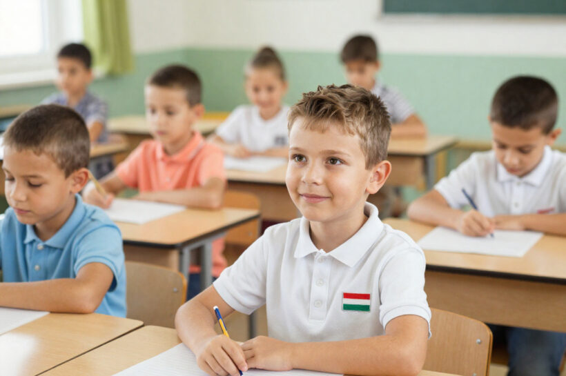 Magyar gyerek külföldi iskolában