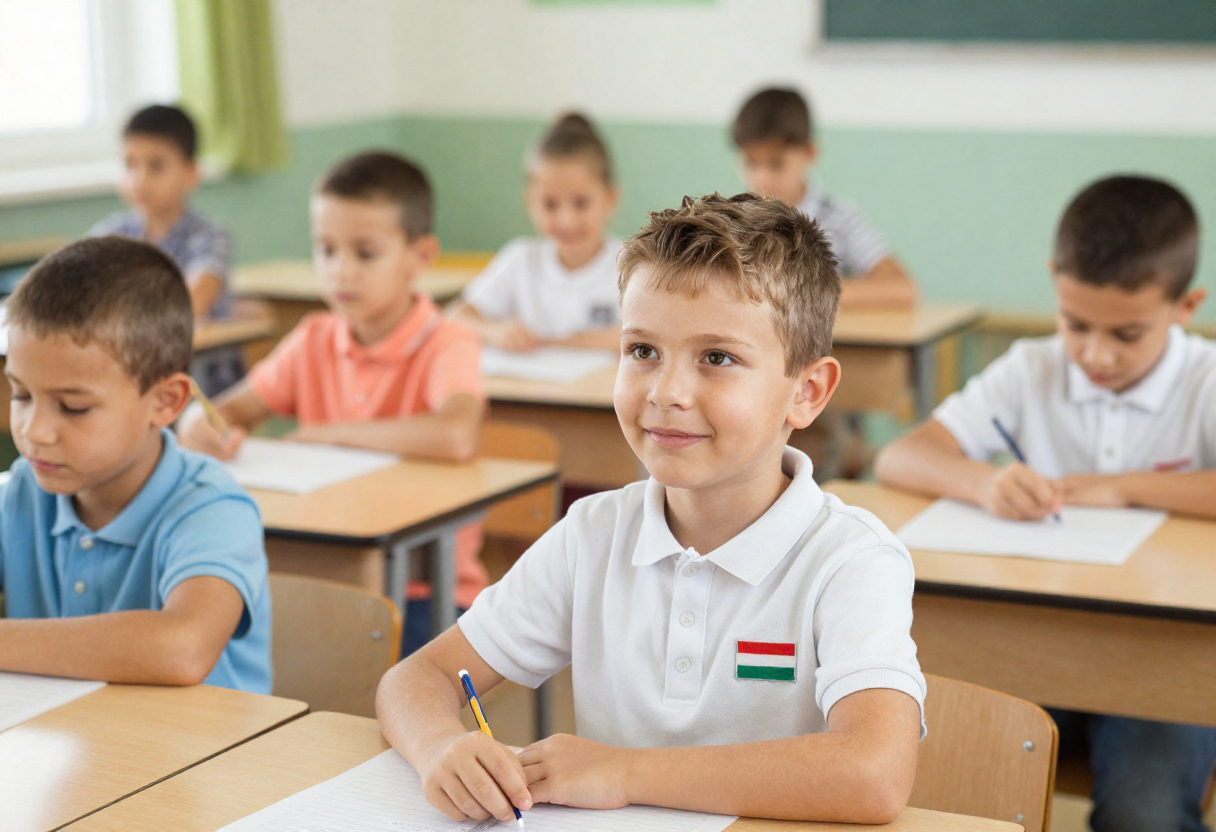Magyar gyerek külföldi iskolában